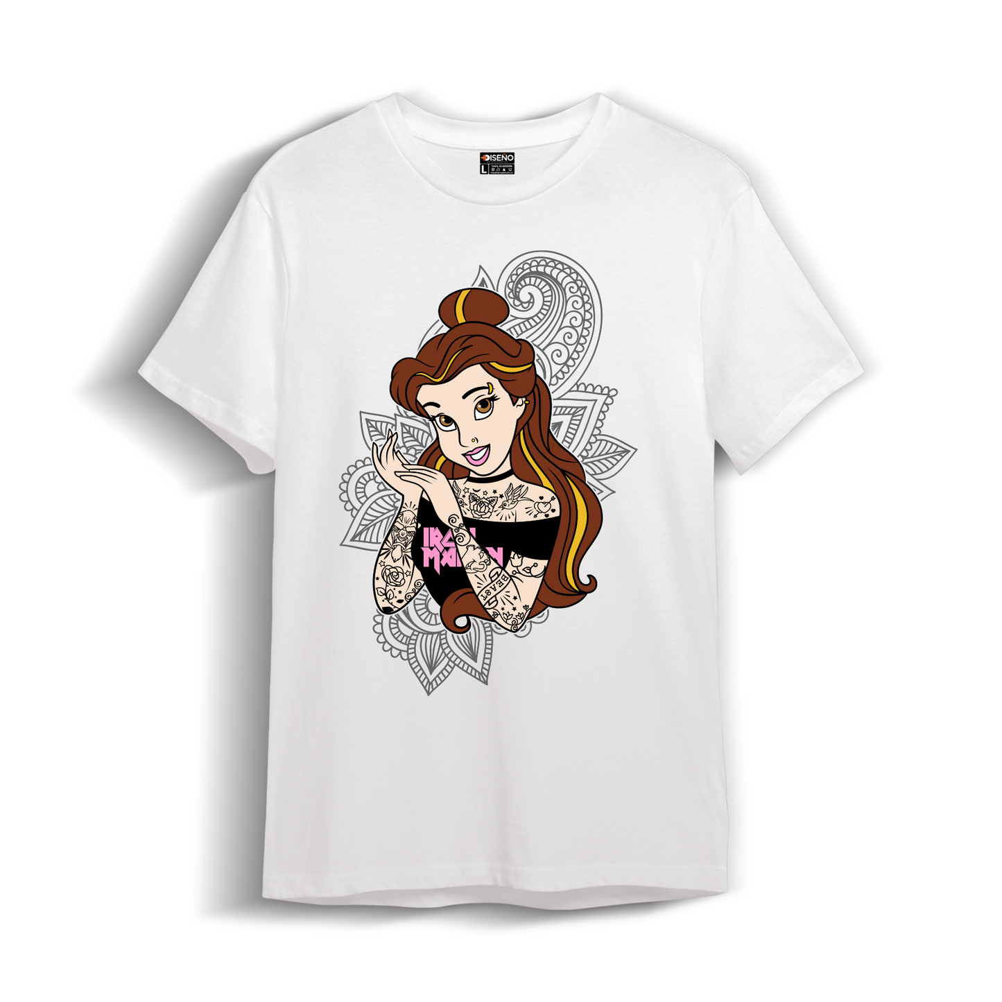 Polera Clasica Princesa Rockeras Rock Bella 100 Algodón