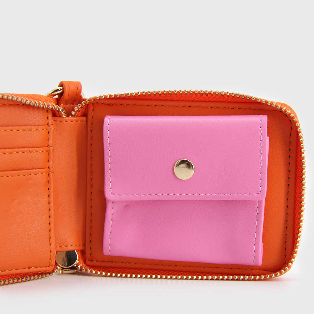 Billetera Tarjetero Y Monedero Con Straps Cadena