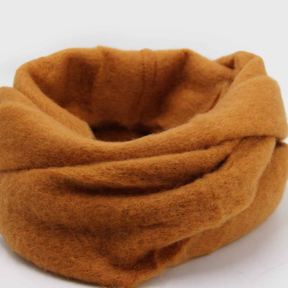 Bufanda Cuello De Alpaca Unicolor Doble Vuelta