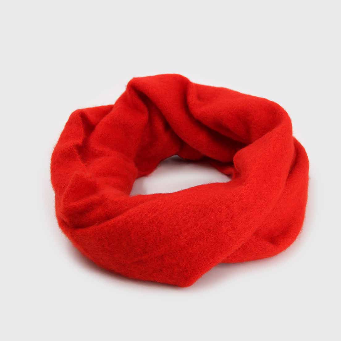 Bufanda Cuello De Alpaca Unicolor Doble Vuelta