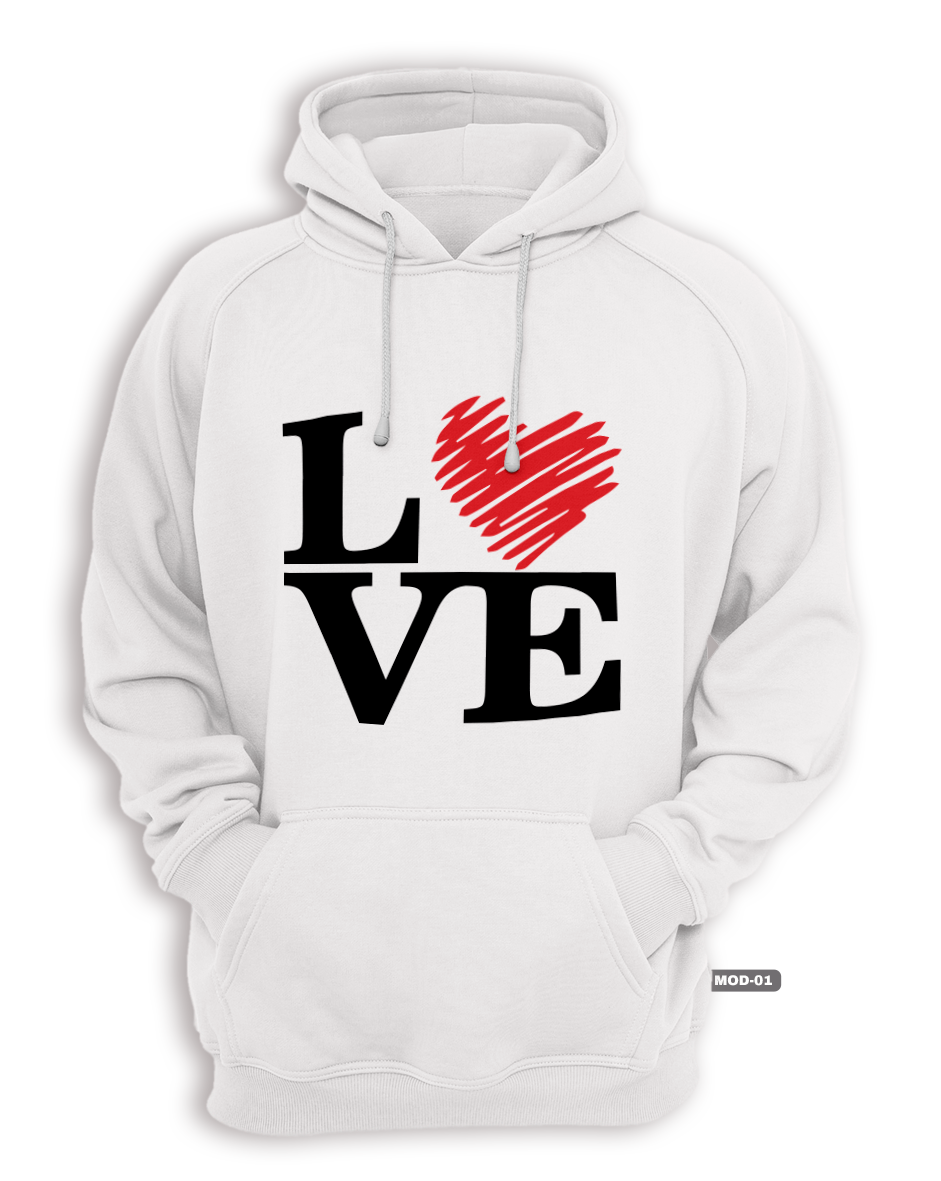 Poleron Canguro con capucha LOVE