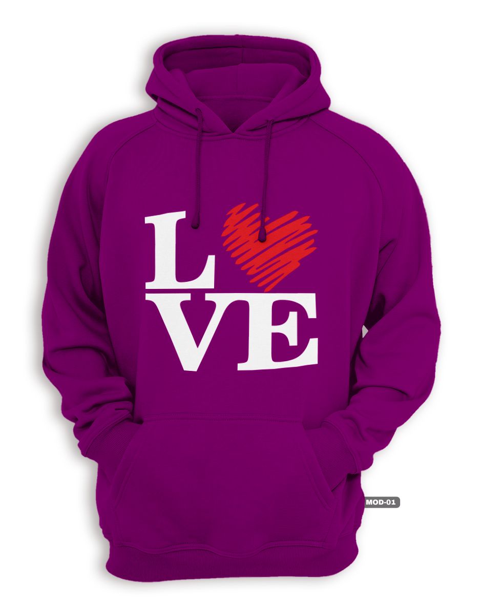 Poleron Canguro con capucha LOVE