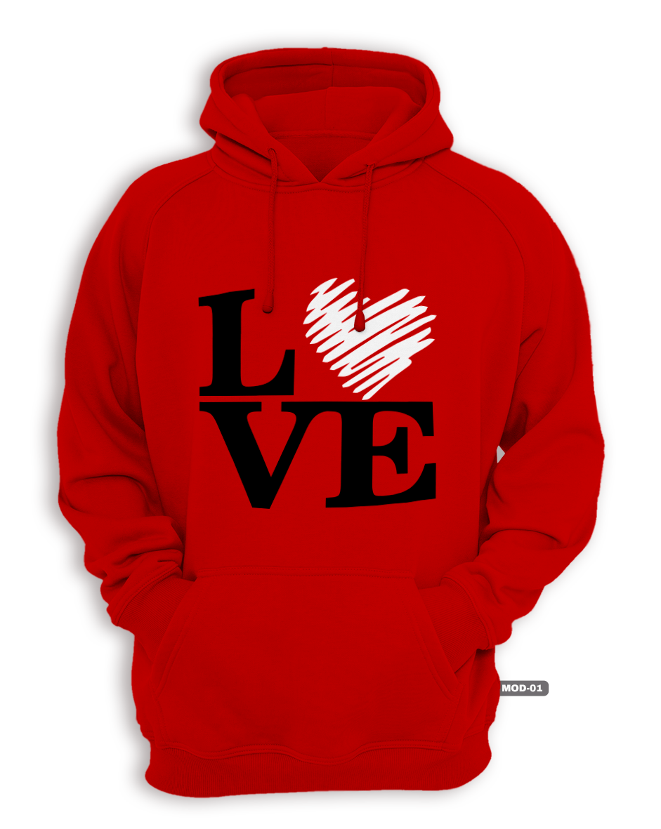 Poleron Canguro con capucha LOVE