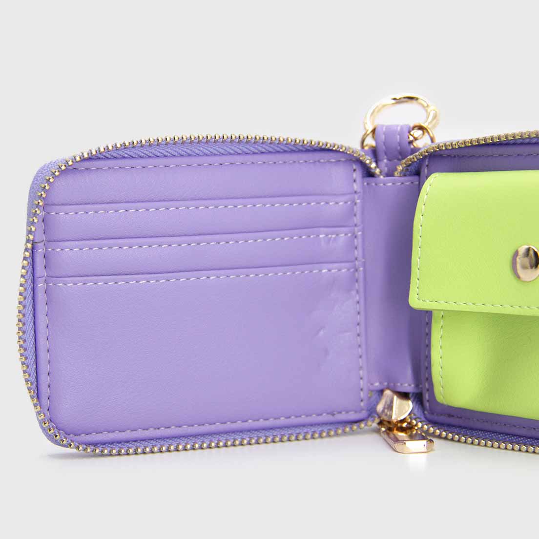 Billetera Tarjetero Y Monedero Con Straps Cadena