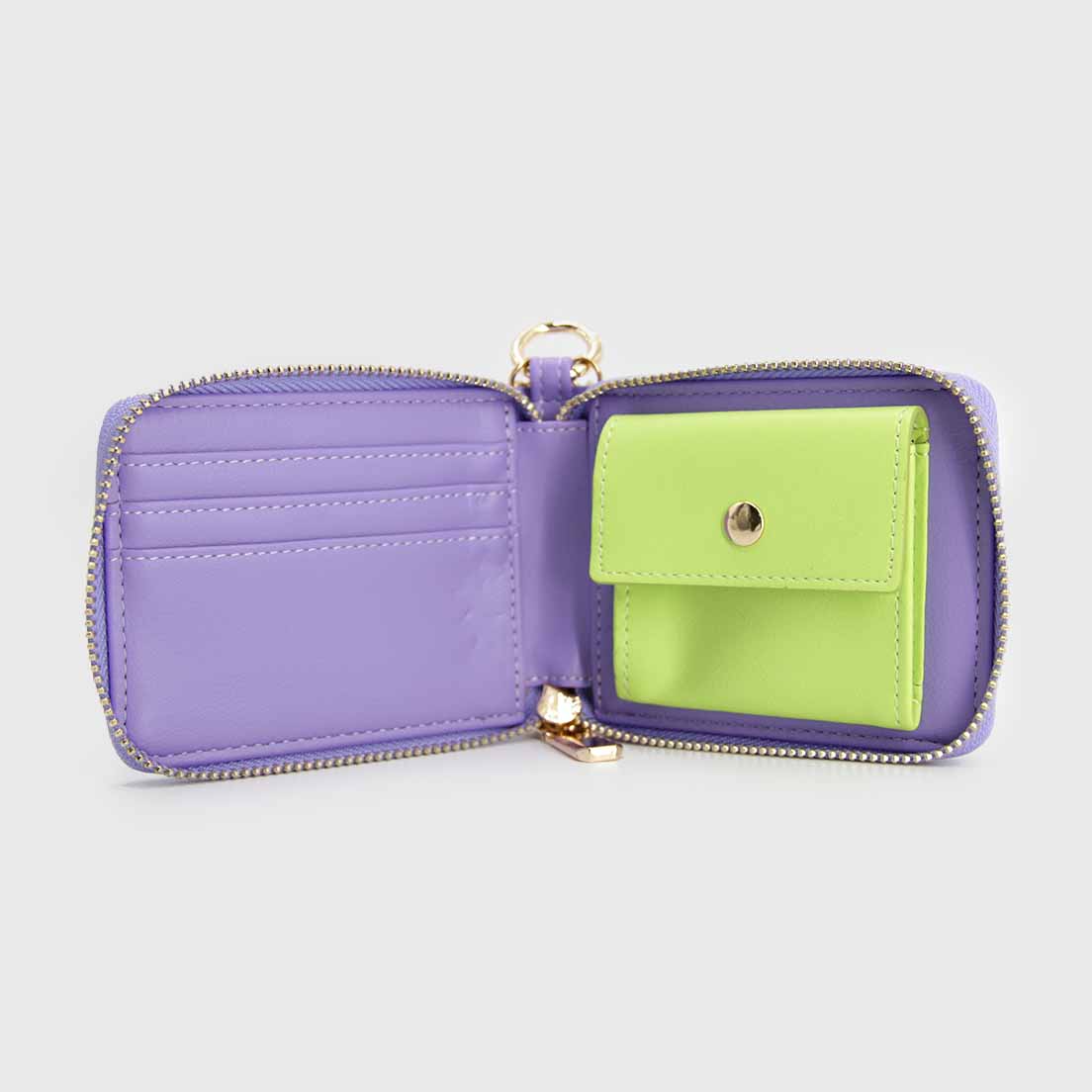 Billetera Tarjetero Y Monedero Con Straps Cadena