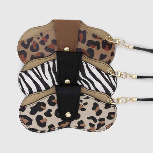 Estuche colgante para lentes diseño animal print