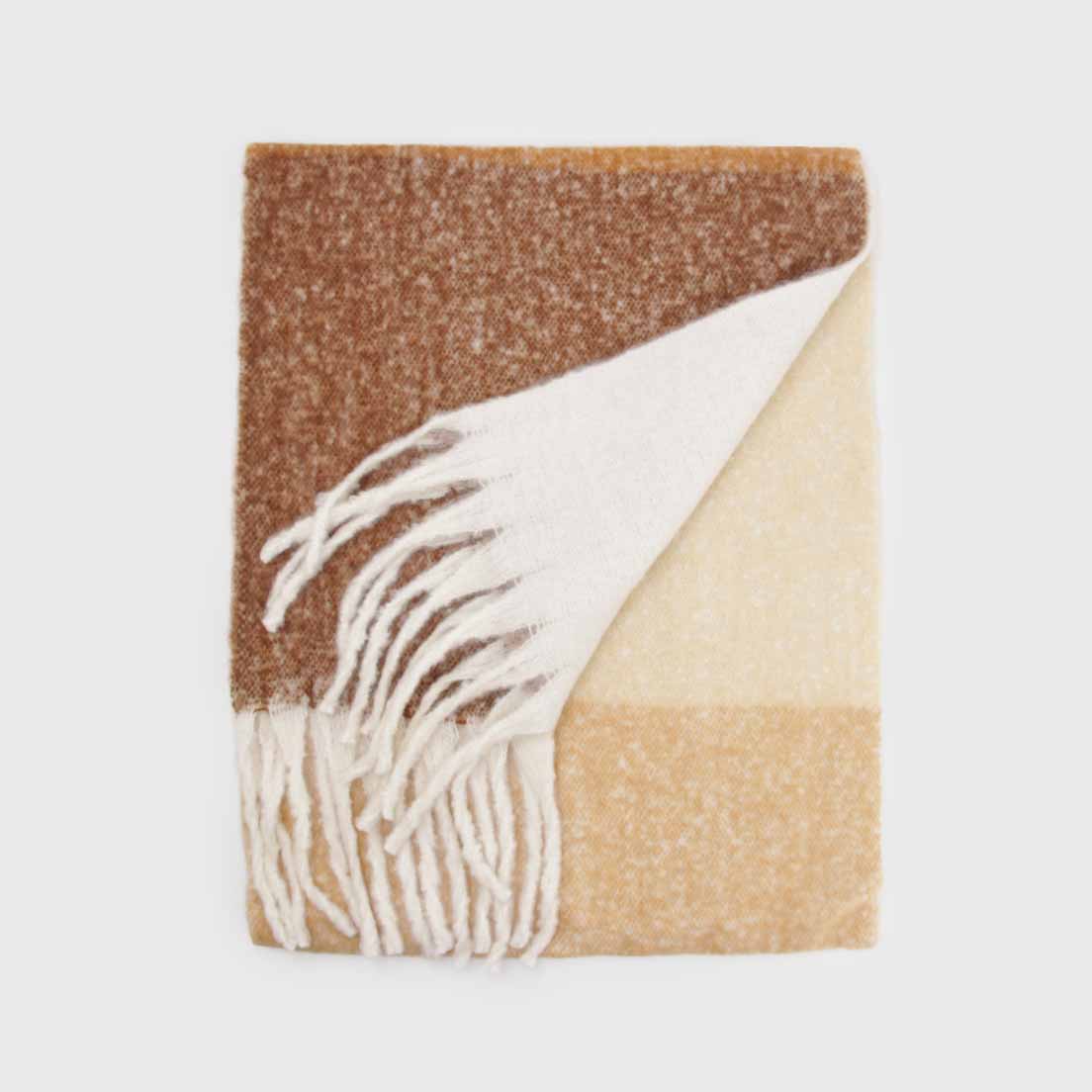 Bufanda de Alpaca Color Block