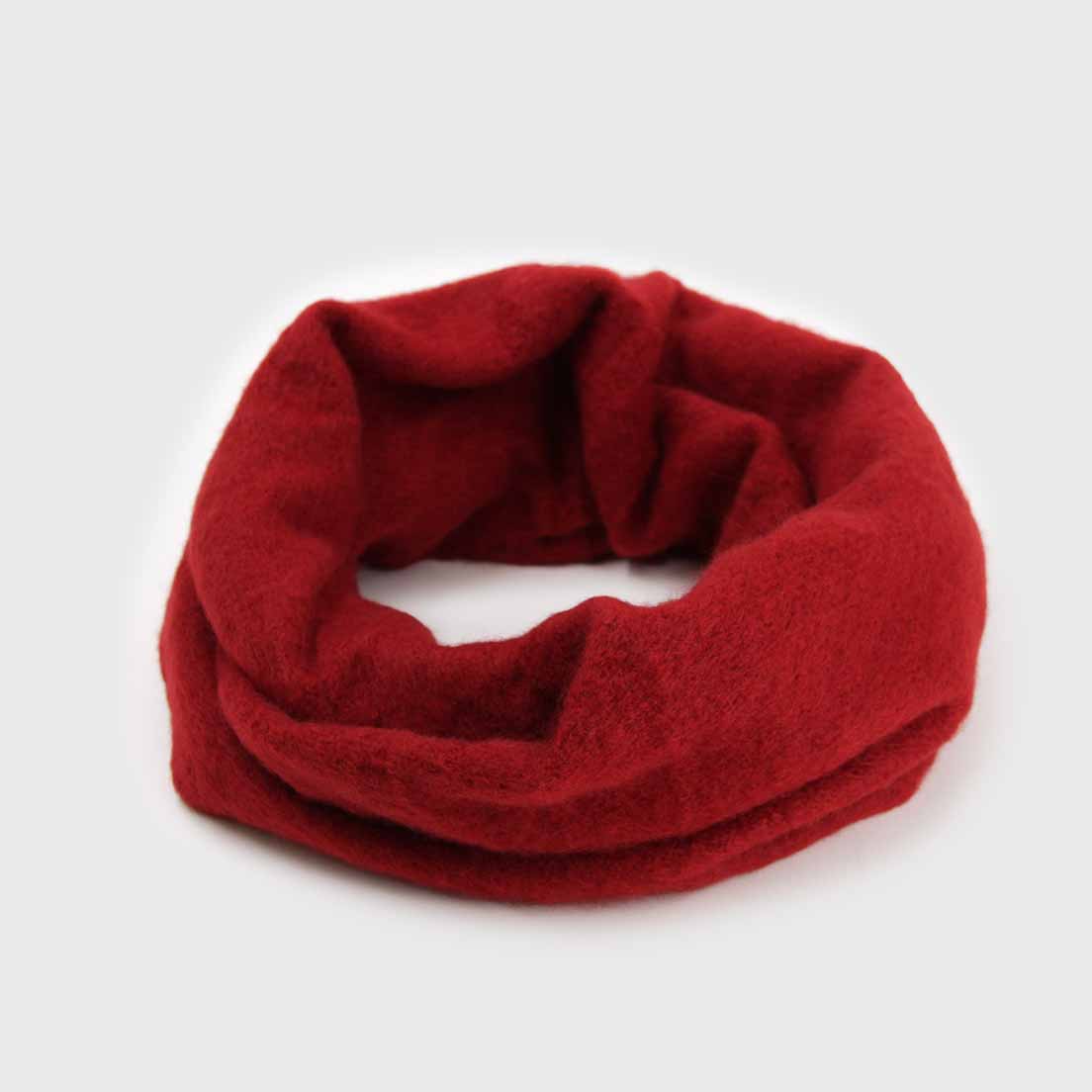 Bufanda Cuello De Alpaca Unicolor Doble Vuelta