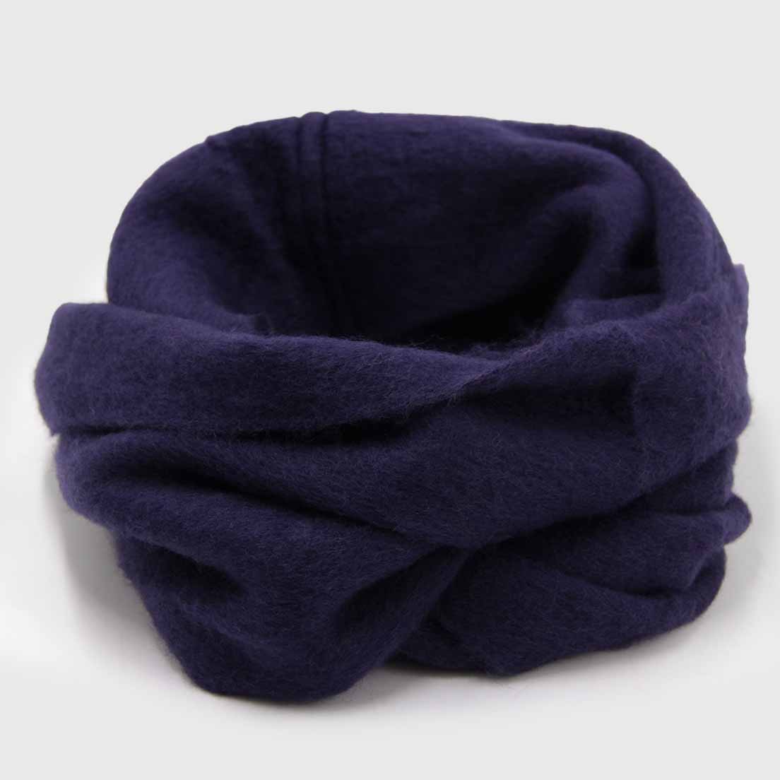 Bufanda Cuello De Alpaca Unicolor Doble Vuelta