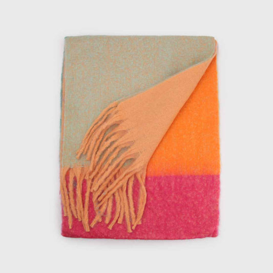 Bufanda de Alpaca Color Block