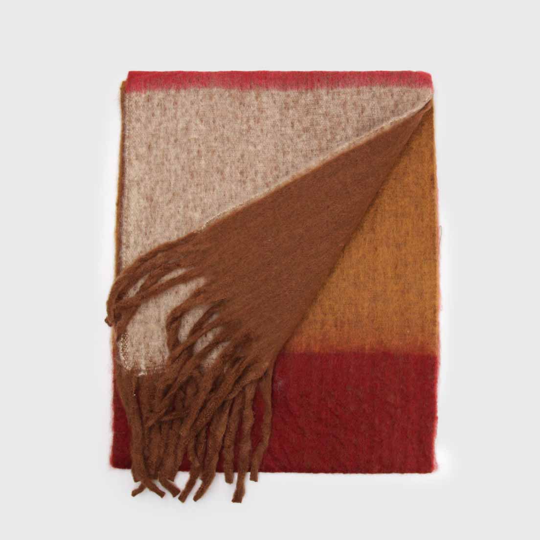 Bufanda de Alpaca Color Block