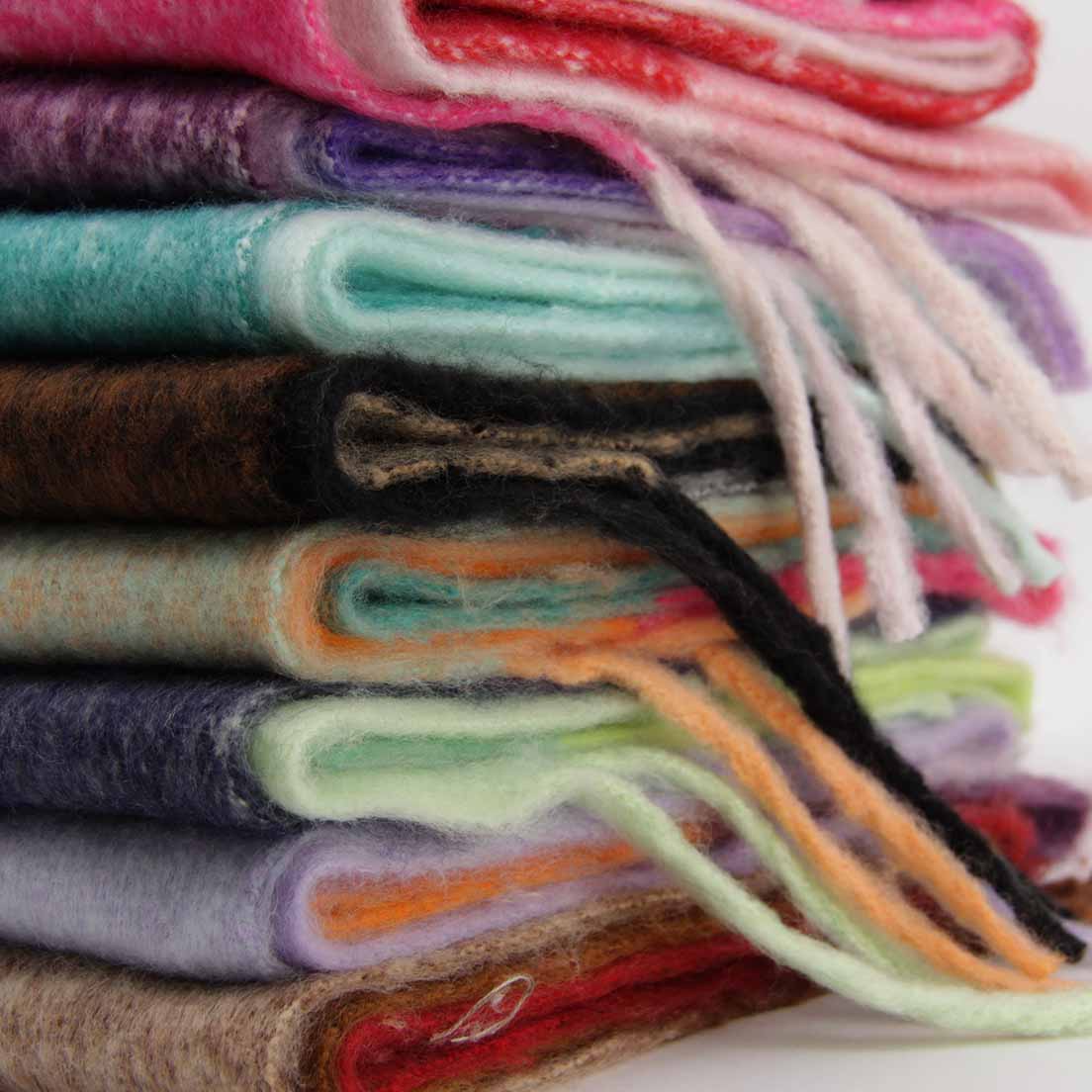 Bufanda de Alpaca Color Block