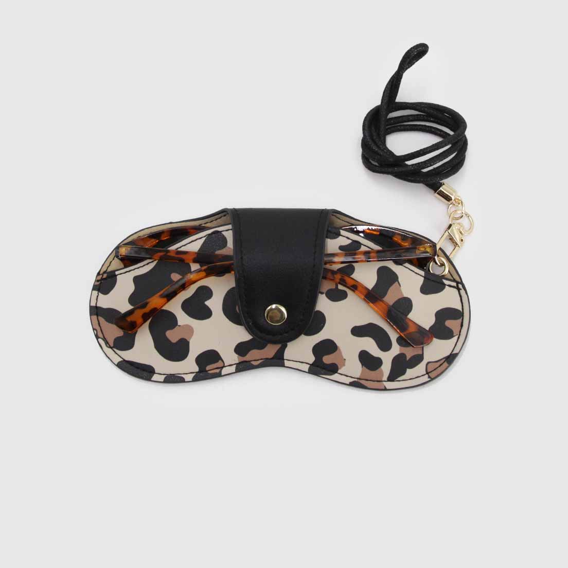 Estuche colgante para lentes diseño animal print