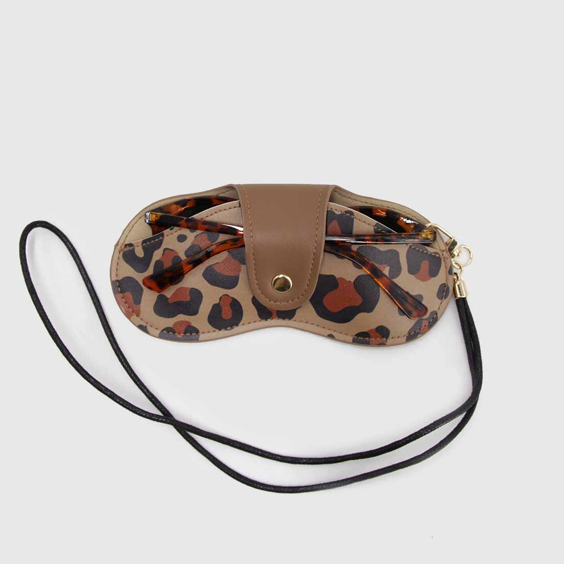 Estuche colgante para lentes diseño animal print