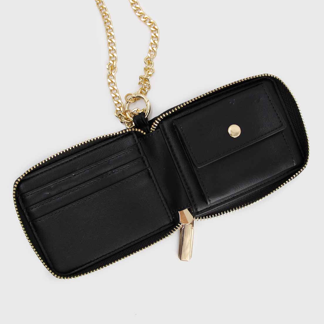 Billetera Tarjetero Y Monedero Con Straps Cadena