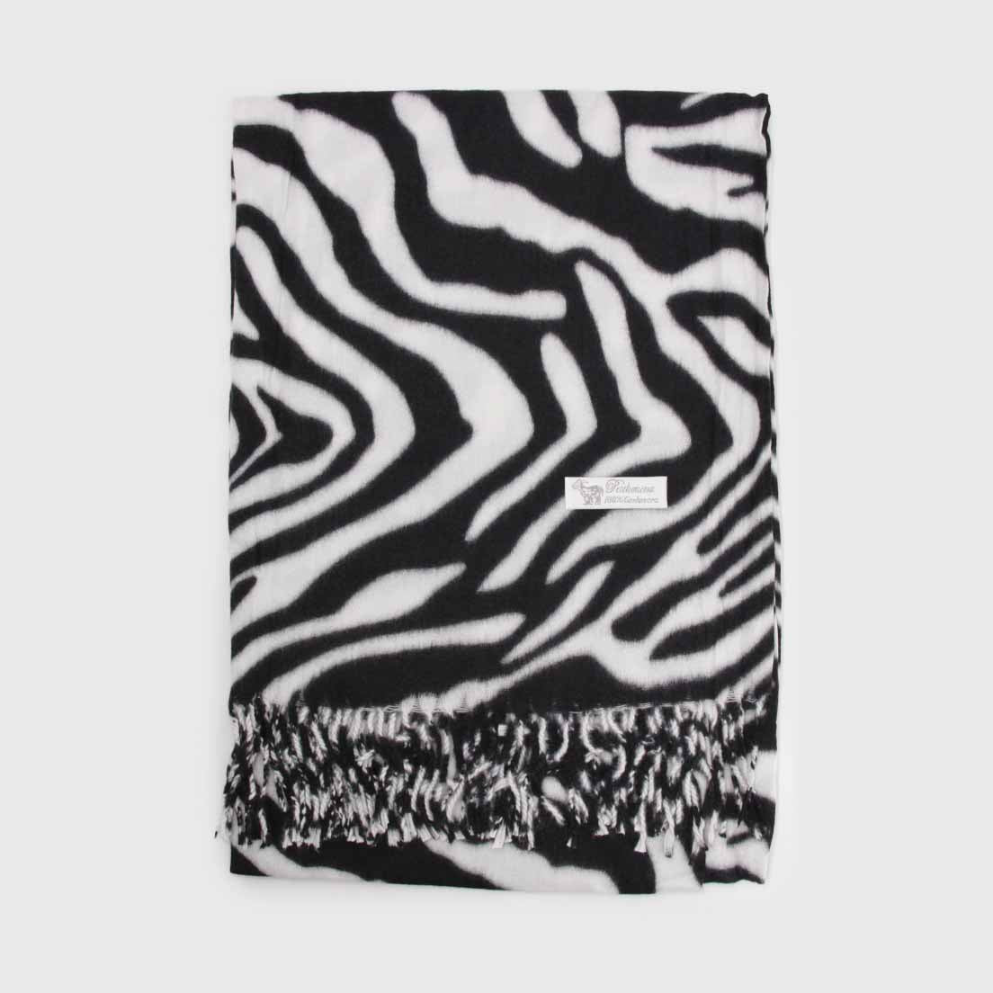 Bufanda Cashmere Animal Print Cebra