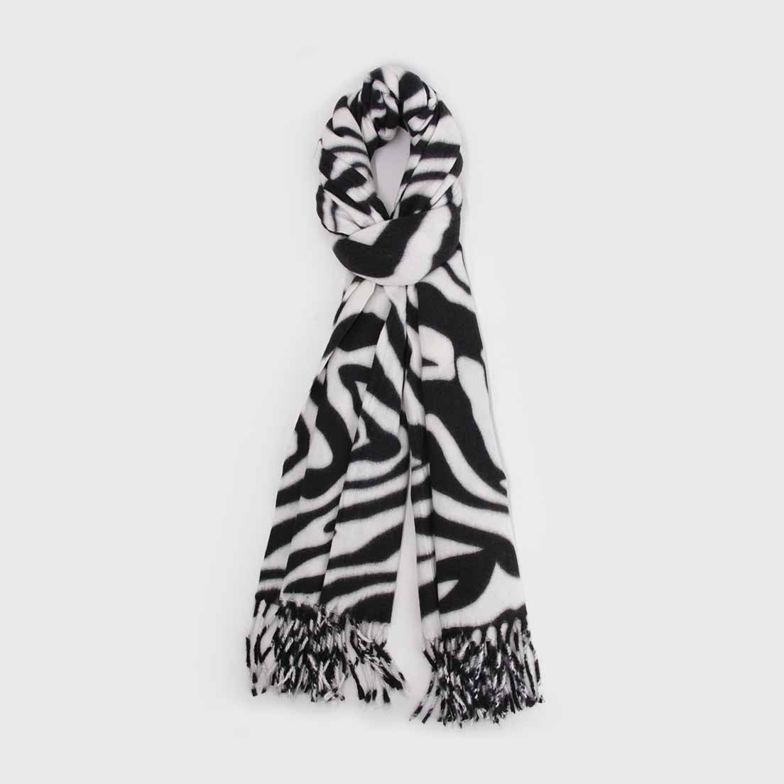Bufanda Cashmere Animal Print Cebra