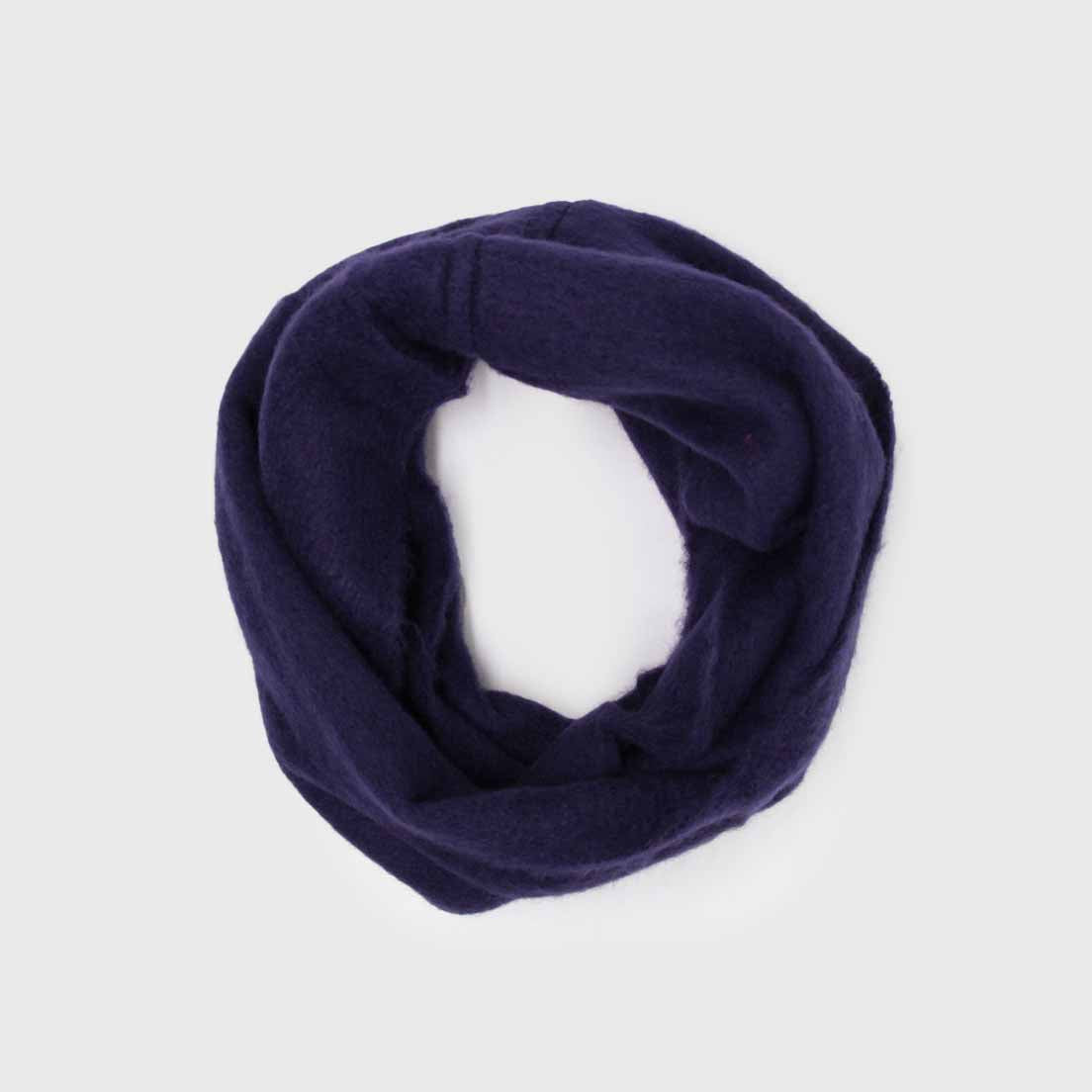 Bufanda Cuello De Alpaca Unicolor Doble Vuelta