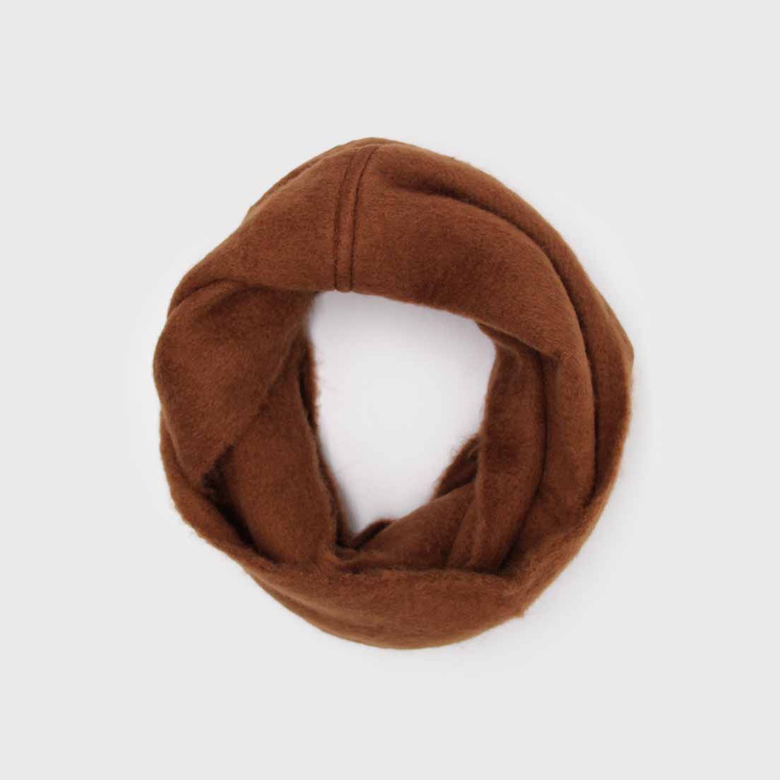 Bufanda Cuello De Alpaca Unicolor Doble Vuelta