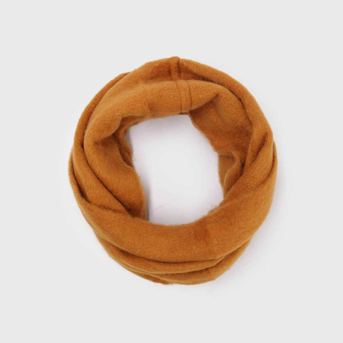 Bufanda Cuello De Alpaca Unicolor Doble Vuelta
