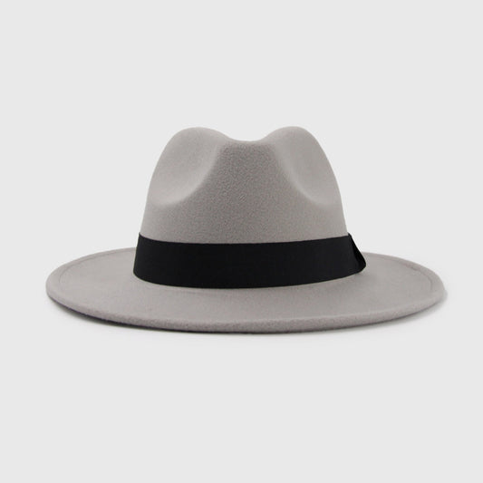Sombrero De Paño Gorro Clásico Fedora Ajustable